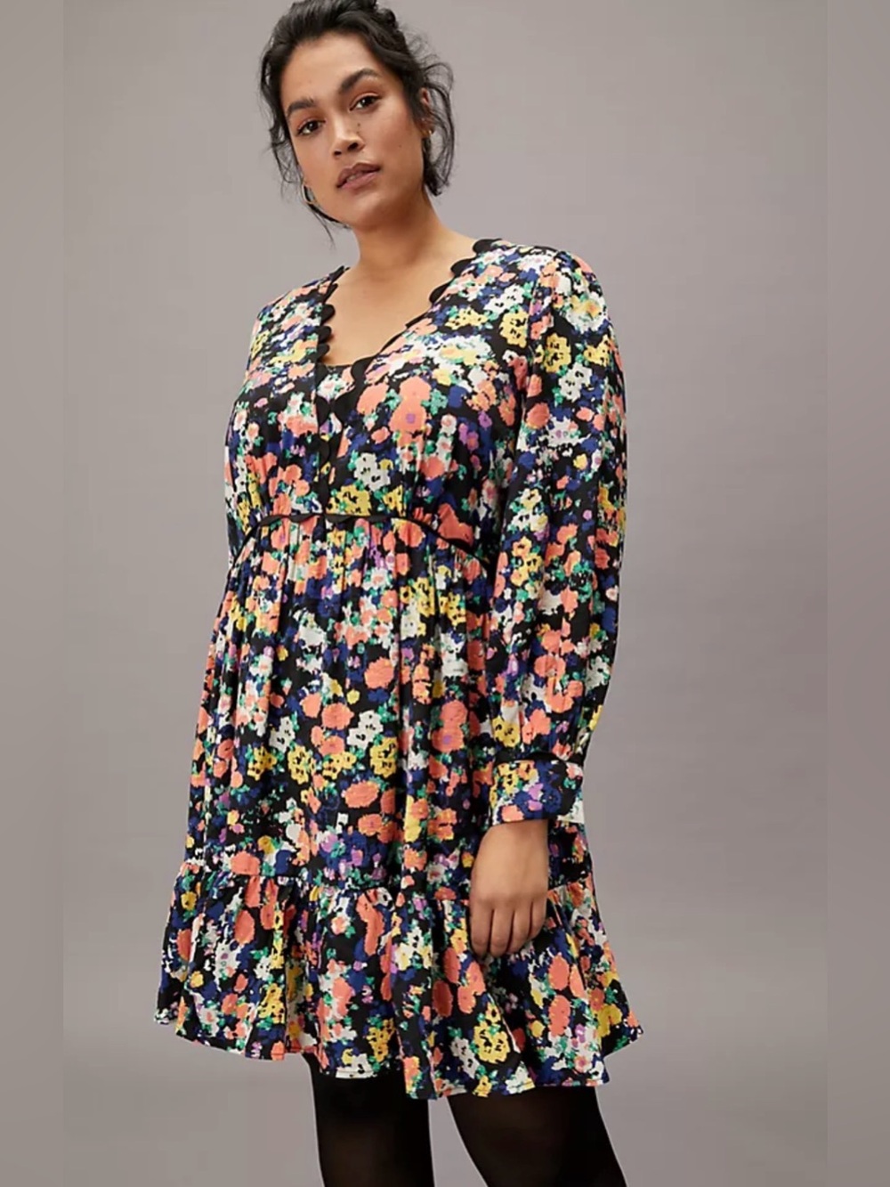 Maeve Anthropologie Women's Floral Long Sleeve Dress Blue
Orange Size M
